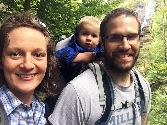 Seth Brooks and his family